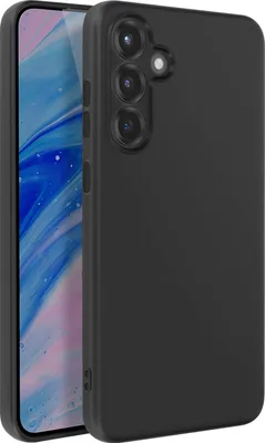 Image de Avizar, Soft Touch Housse silicone Samsung Galaxy S25, dos mat, noir