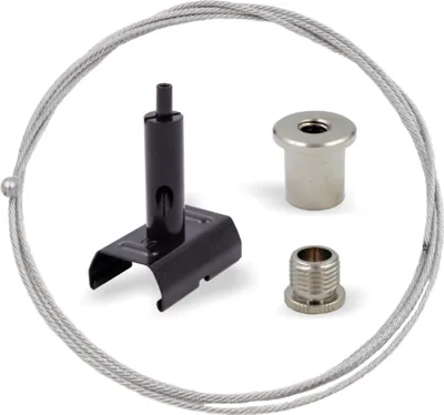 Produktbild von Abhängeset RAPID für STUCCHI / EUTRAC Onetrack Stromschienen, Ø 1,5 mm | Länge 5000 mm  | schwarz