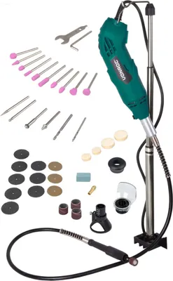 Produktbild von Vonroc Multifunktionswerkzeug 160W - flexible Welle - Inkl. 40-teiliges Set
