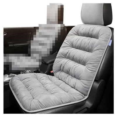 Imagen del producto de Cojín universal para asiento de coche - Funda para asiento acolchada - Antideslizante - Flanela transpirable - Cómodo - Apto para vehículos de 5 plazas