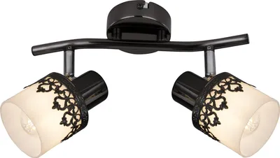 Immagine prodotto di Rabalux 5342 faretto da soffitto 2 spot Lacey, E14, bianco-nero, vintage/romantico
