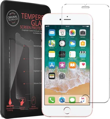 Produktbild von 2x Panzerglas für Apple iPhone 6 Plus / 6s Plus Glas Folie Displayschutz Schutzfolie