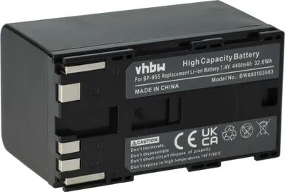 Produktbild von vhbw Akku kompatibel mit Canon XF300, XF305, XF100, XF105 Videokamera Camcorder (4400 mAh, 7,4 V, Li-Ion)