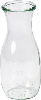 Produktbild von WECK 764 Saftflasche 60 mm mit Deckel, 0,5l, ohne Ringe & Klammern, klar