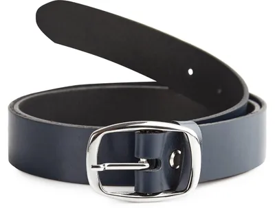 Image de Ceinture pour femme Merry Style en cuir D41 (bleu marine-2, 85 cm (longueur totale 104 cm))