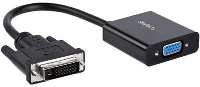 Image de StarTech.com DVI2VGAE câble vidéo et adaptateur 0,19 m Noir