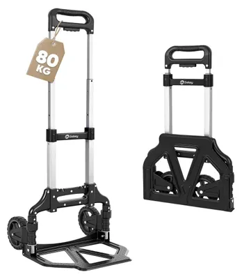 Productafbeelding van Steekwagen - Aluminium - 80 kg - Inklapbaar - Lichtgewicht