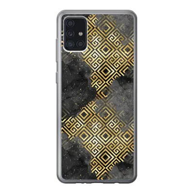Produktbild von MuchoWow® Handyhülle Schutzhülle Hülle für Samsung Galaxy A52 5G Gold - Marmor - Muster Silikon Softcase Handy Hülle - Umschlag