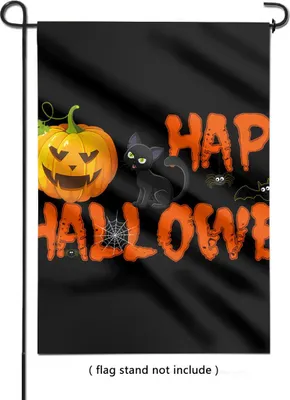 Produktbild von 4 Halloween-Flaggen, Halloween-Fähnchen, Hofdekorationsflaggen, Kürbisdekorationsflaggen