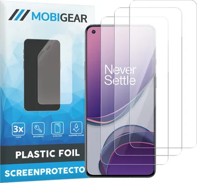 Produktbild von Mobigear  OnePlus 8T Displayschutz Schutzfolie - Hüllenfreundlich (3er Pack)