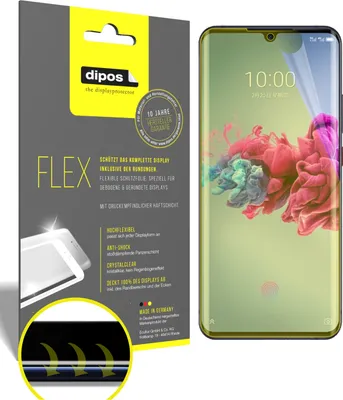 Produktbild von 3x Schutzfolie für ZTE Axon 11 Folie, 100% Displayabdeckung, dipos Flex