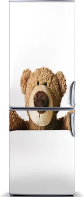 Imagen del producto de Decoración para nevera Tulup: Alfombrilla magnética, 60 cm x 180 cm. Imán para nevera con forma de osito de peluche