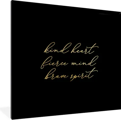 Produktbild von MuchoWow® Gerahmtes Poster Zitate - Sprichwörter - Gold - Schwarz 40x40 cm - Poster mit Schwarzem Bilderrahmen Wandposter Rahmen Foto Bilder - Mit Rahmen - Wanddekoration Schlafzimmer