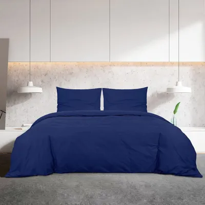 Produktbild von "Rabatt 2026" Bettwäsche-Set - Bettwäschegarnitur/Bettbezug-Set - Schlafzimmer - Marineblau 135x200cm - Leichte Mikrofaser - Bettwäschen langlebig3511