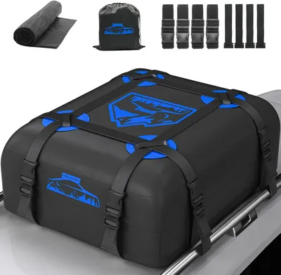 Produktbild von Auto Dachbox faltbar, wasserdicht, 15 Kubikmeter, mit Antirutschmatte für das Auto