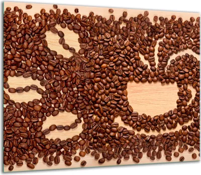 Produktbild von Herdabdeckplatten Glaskeramikkochfeld-Abdeckung Spritzschutz Glas 60x52cm Kaffee