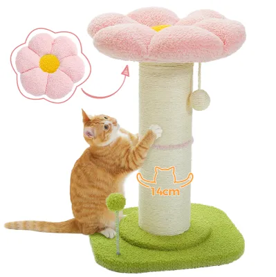 Produktbild von PAWZ Road Katzenkratzbaum, hoher Katzenkratzbaum Rosa