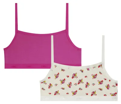 Immagine prodotto di Reggiseno per bambina, cotone morbido e confortevole, con tasche, confezione da 2