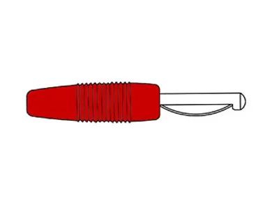 Produktbild von Vollkontaktstecker 4Mm Mit Schraubanschluss / Rot (Von 20)