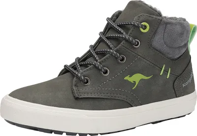 Produktbild von KangaROOS Kavu X High-Top Kinder Sneaker Uni grau gefüttert Winterschuhe, Schuhgröße:34 EU