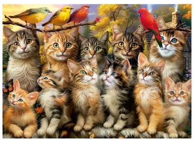 Produktbild von EDUCA Puzzle Katzen und Katzen 500 Puppen