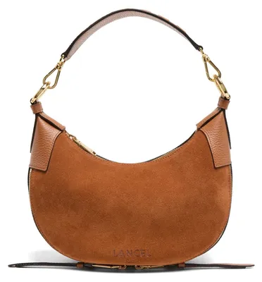 Immagine prodotto di Lancel, borsa a tracolla modello "Hobo", in pelle, color cammello