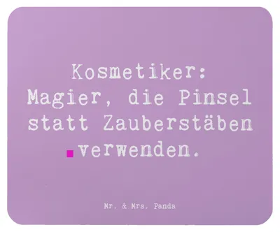 Produktbild von Mr. & Mrs. Panda Mousepad Spruch Kosmetiker Magie - Lavendeltraum - Geschenk, natürliche Produkte, Pediküre, Berufsprodukte, Beruf, pc mauspad, Schönheitspflege, Berufe