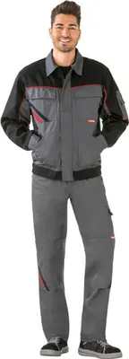 Produktbild von Bundjacke Highline Gr.52 schiefer/schwarz/rot
