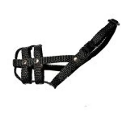 Image de Muselière en nylon Palkar pour chiens taille. 0,5 14 cm x 4 cm noir (Muselière en nylon Palkar pour chiens taille 0,5 14 cm x 4 cm noir)