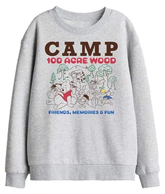 Image de Winnie l'ourson - Sweat-shirt pour enfants « Camp 100 Acre Woods » TV33793 (116) (Sportif chiné)