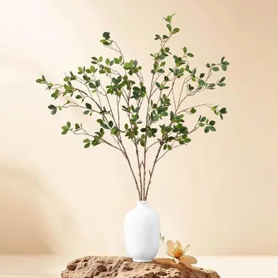 Produktbild von Unyqoos® Künstliche Olivenzweige 6er-Set, 73 cm – realistische grüne Zweige mit biegsamen Drahtstielen, pflegefreie Dekoration für Zuhause & Büro