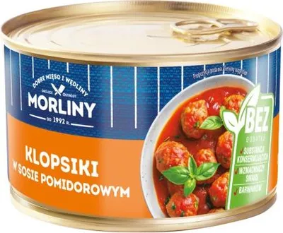 Obrázok produktu pre Morliny Mäsové guľky v paradajkovej omáčke 400 g
