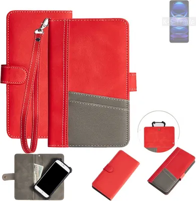 Produktbild von K-S-Trade Handy Schutzhülle für Xiaomi Redmi Note 12 Hülle Portemonnee Brieftasche Klapphülle Kartenfächer Flip Wallet Case Etui