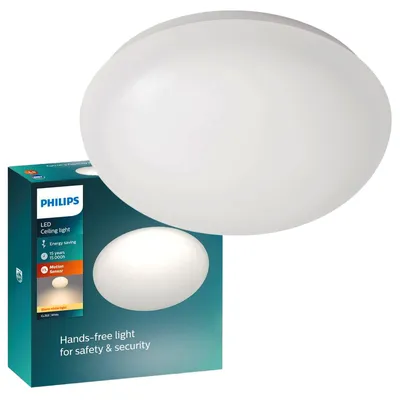 Produktbild von Philips Funktional Shan Deckenleuchte, 12W, LED, Nicht austauschbare(s) Leuchtmittel, 2700 K, IP20, Weiß
