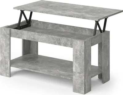 Produktbild von Vicco Konferenční stůl Lorenz, 100 x 50 cm s funkcí zvedání, Beton