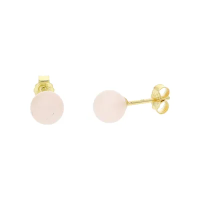 Produktbild von Ohrstecker Gold 585 Rosenquarz JL52-06-0095 JuwelmaLux