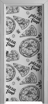 Produktbild von Tür Selbstklebende 80x210 cm Türfolie Türtapete Klebefolie - Pizza Italienische Küche
