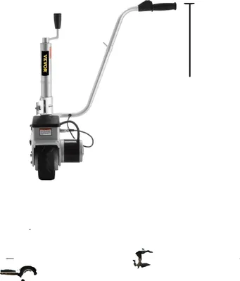 Zdjęcie produktu dla Elektryczne koło kopiujące, silnik 350 W, udźwig 2268 kg, 350 W