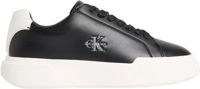 Produktbild von Calvin Klein Damen Cupsole Sneaker Chunky Laceup aus Leder, Mehrfarbig (Black/Wh