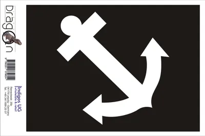 Produktbild von Aufkleber / Autoaufkleber - JDM / Die cut / Auto / OEM - Anker - 120x120 mm weiß - Heckscheibe / Heckscheibenaufkleber