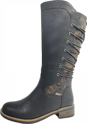 Image de Chaussures de randonnée pour femmes Rieker, bottes doublées, couleur noire, style décontracté