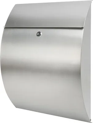 Obrázok produktu pre Burg Wächter poštová schránka z nehrdzavejúcej ocele ŠxVxH 335/460/130 mm Riviera 3835 NI s dorazom otvárania klapky