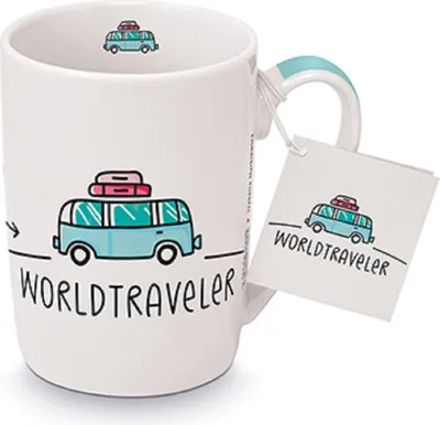 Produktbild von PPD Becher Worldtraveler, Henkelbecher, Kaffeetasse, Becher, Tasse, New Bone China, 250 ml, 551322