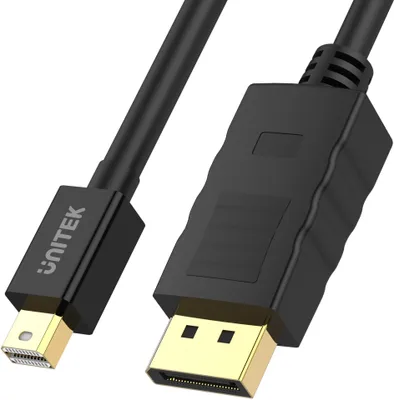 Zdjęcie produktu dla UNITEK Y-C612BK, 3 m, Mini DisplayPort, DisplayPort, Męska, Męska, Czarny