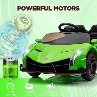 Produktbild von Elektrisches Kinderauto – 12-Volt-Elektrofahrzeug – Kunststoff – Mit Fernbedienung – Spielzeugauto