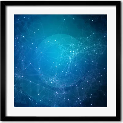 Produktbild von Bild - 50 cm x 50 cm - MDF - Rahmen, Wandkunst - Konstellation