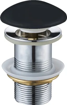 Produktbild von Mexen runder Klick-Klack-Stöpsel, Keramik schwarz matt - 79910-85