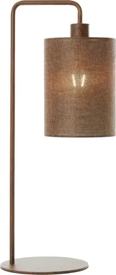 Produktbild von Light & Living - tischlampe - Donio - beige braun - baumwolle metall - schreibtischlampe - E27 - 1885652