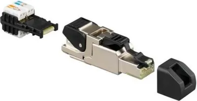 Produktbild von Rutenbeck 13900321, RJ-45, Grau, Männlich, Gerade, Cat6/6e/6a, IP20