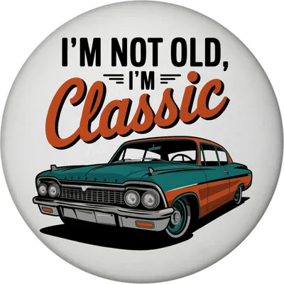 Produktbild von Vintage-Auto Magnet mit Flaschenöffner - I'M NOT OLD, I'M CLASSIC